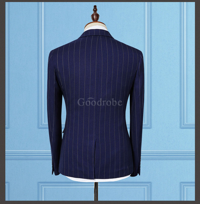 Hommes blazer costume homme de bal rayure haute qualité hommes costumes