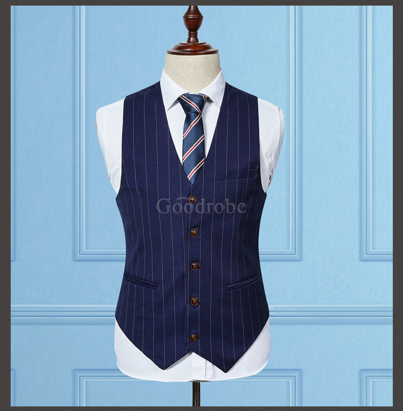 Hommes blazer costume homme de bal rayure haute qualité hommes costumes