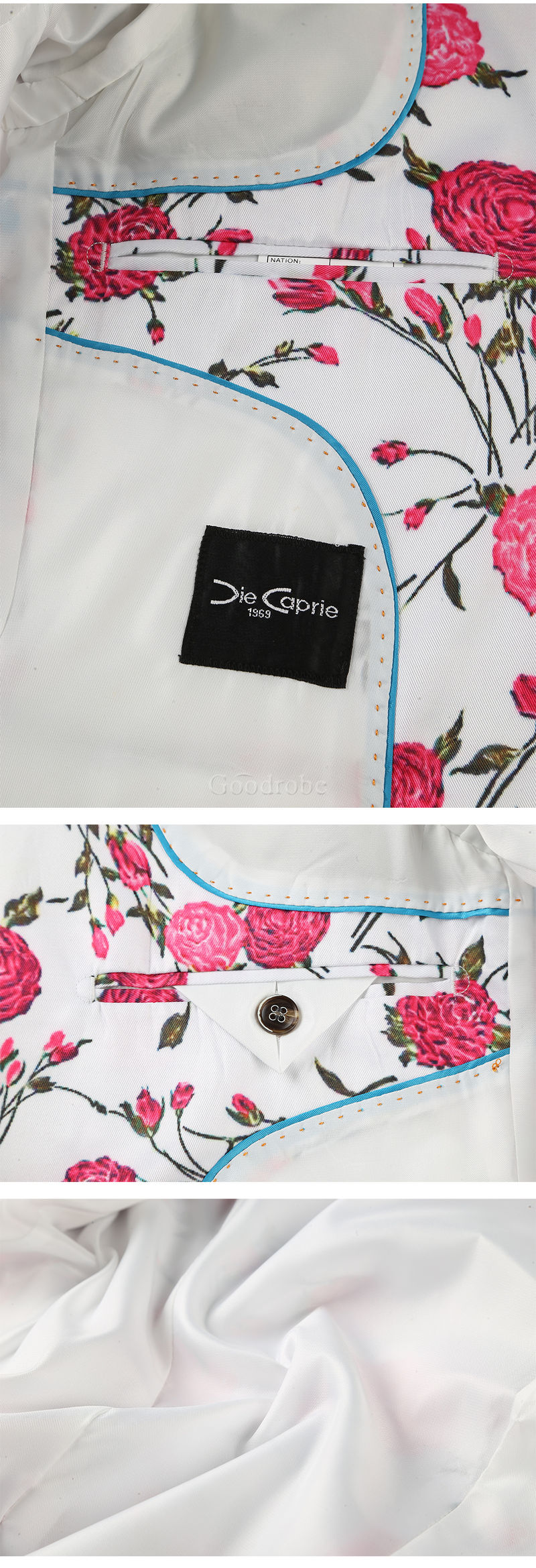Grande taille hommes décontracté veste motif fête