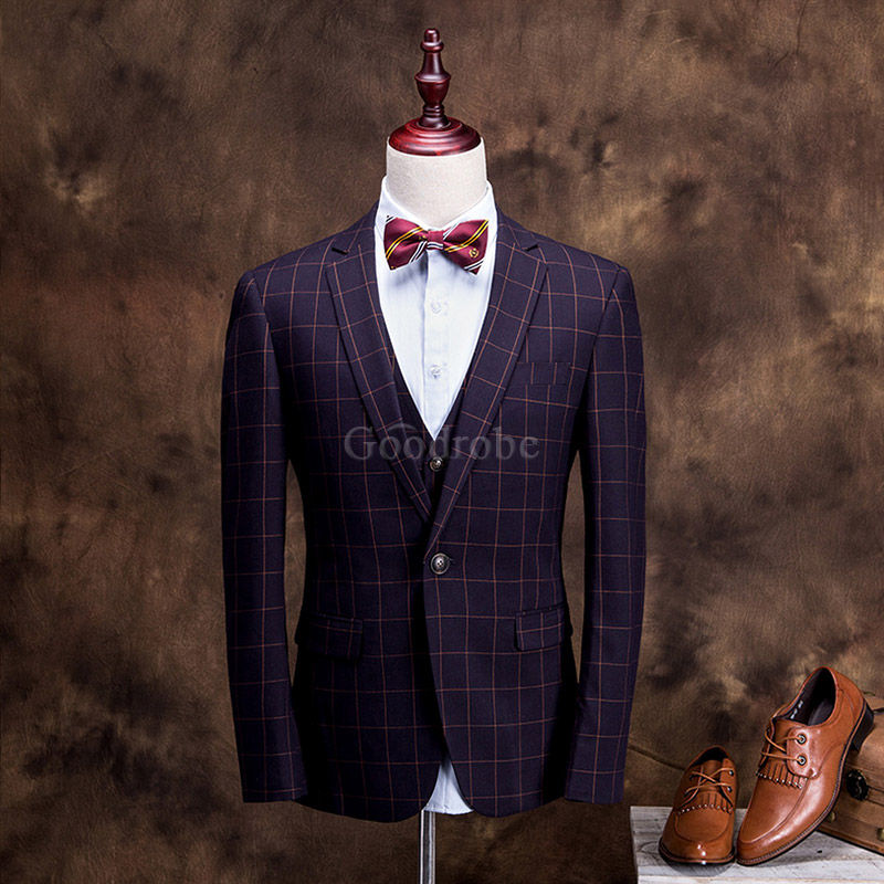 3 pièces veste + gilet + pantalon marque mariage hommes costumes décontracté