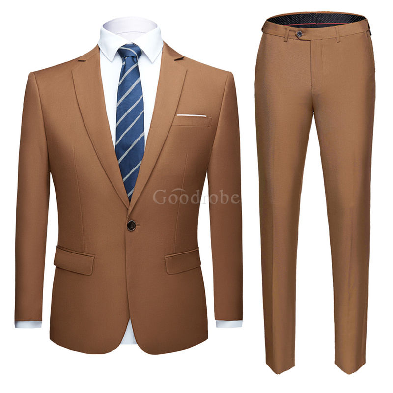 Formel costume ensemble blazer pantalon terno hommes costume slim fit