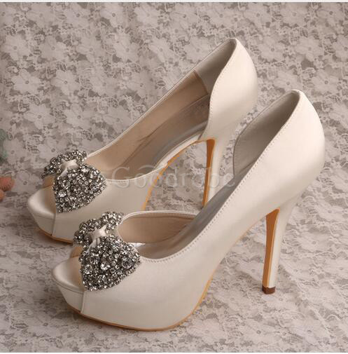 Chaussures pour femme taille réelle du talon 5.12 pouce (13cm) talons hauts luxueux plates-formes