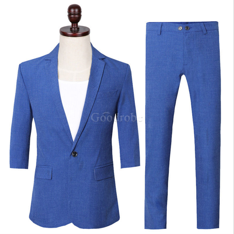 Costumes bleu safari hommes nouveau design blazer