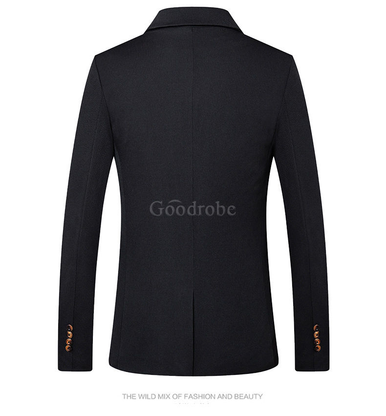 Et automne veste blazer slim fit hommes costume