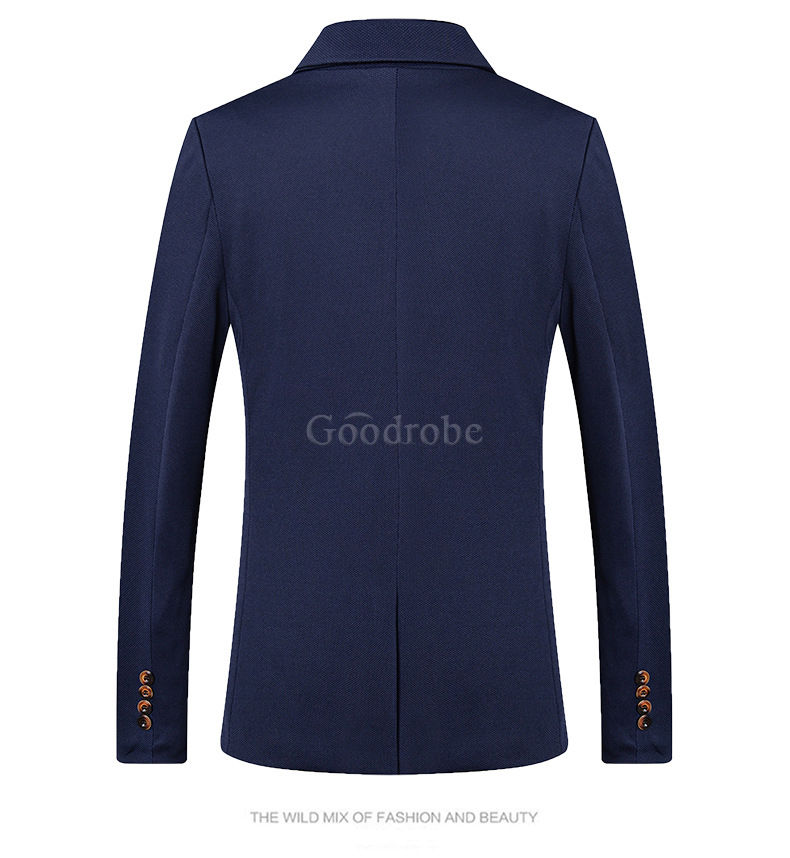 Et automne veste blazer slim fit hommes costume