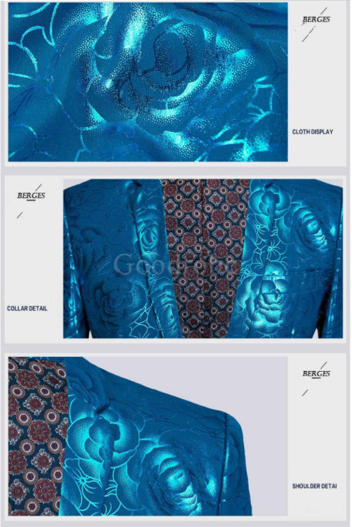 Costume hommes costumes bleu tuxedos mariage mâle