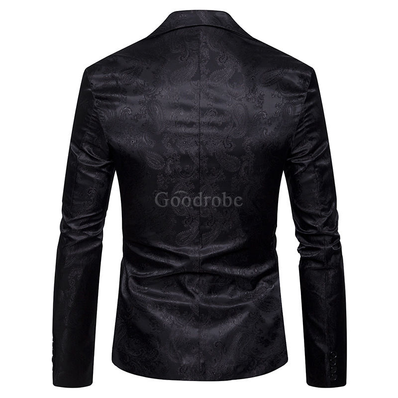 Printemps mode imprimer fleur slim convient blazers veste manteau