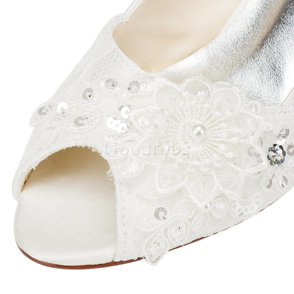 Chaussures de mariage charmante hiver taille réelle du talon 2.36 pouce (6cm)
