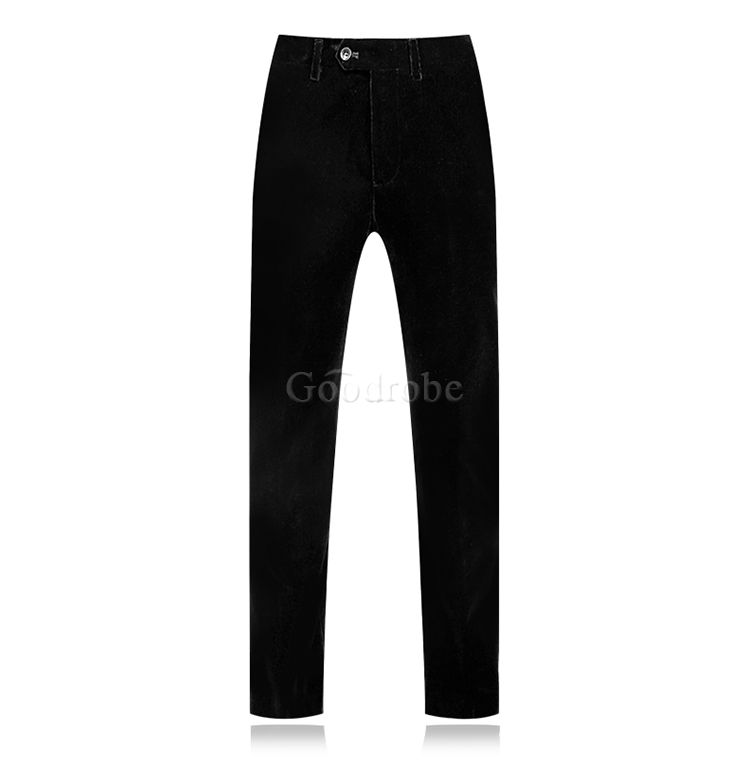 Décontracté affaires costume blazers pantalon 2 pièce flanelle ensembles slim fit