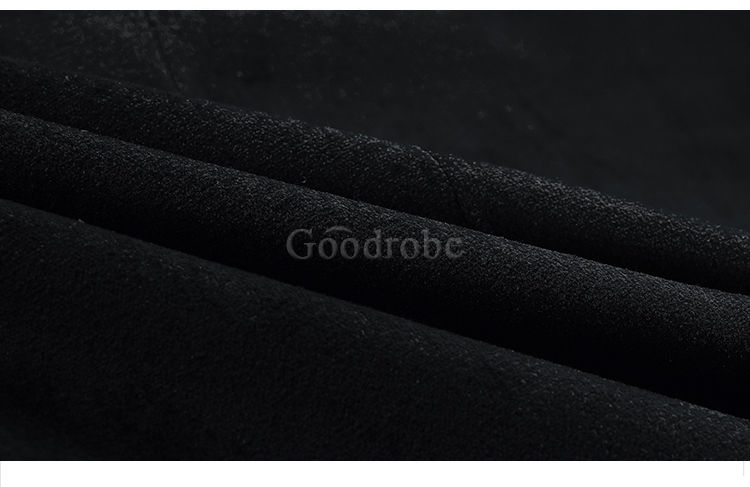 Automne deux pièces noir décontracté affaires slim fit