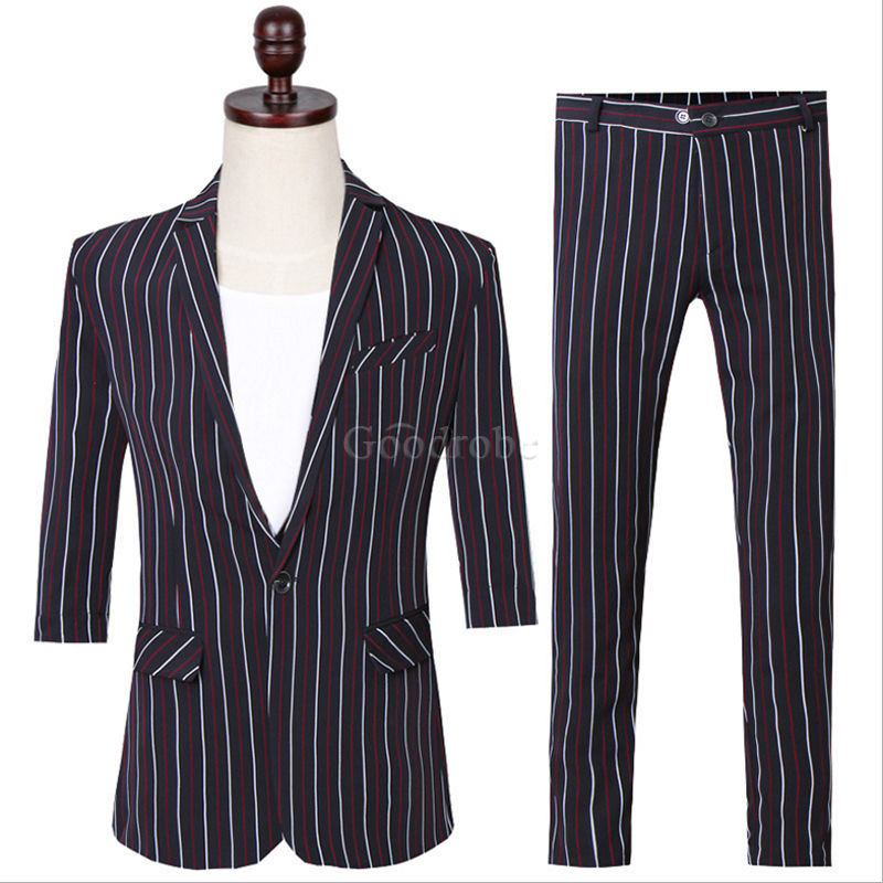 Terno homme costume hommes costumes à manches courtes avec pantalon