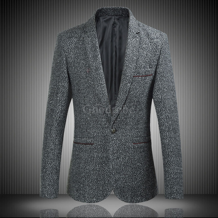 Décontracté boutique pour hommes bouton unique