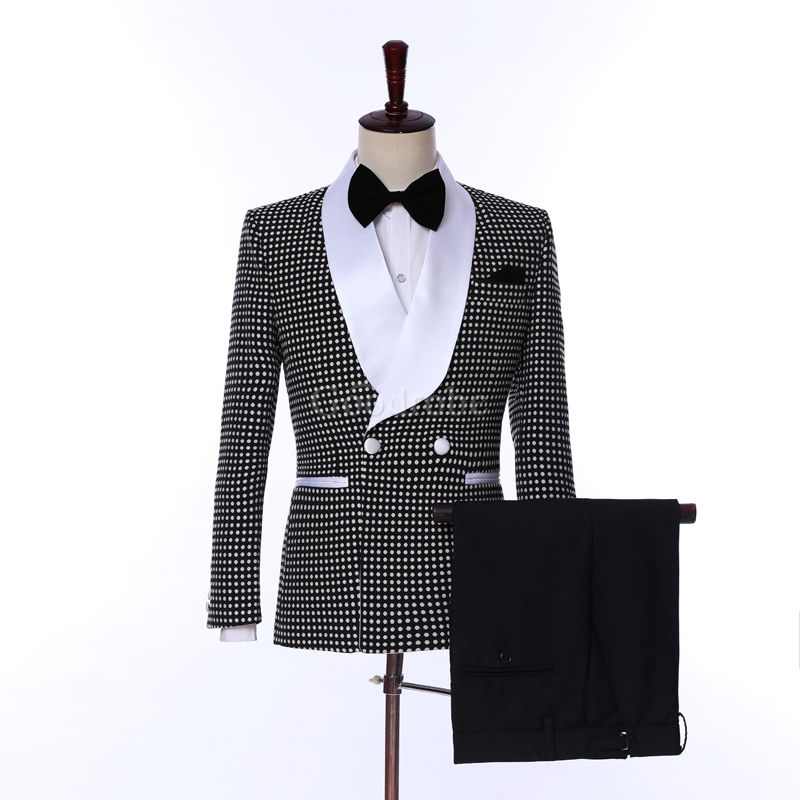 Tuxedos hommes costumes de mariage pour hommes 2 pièce marié