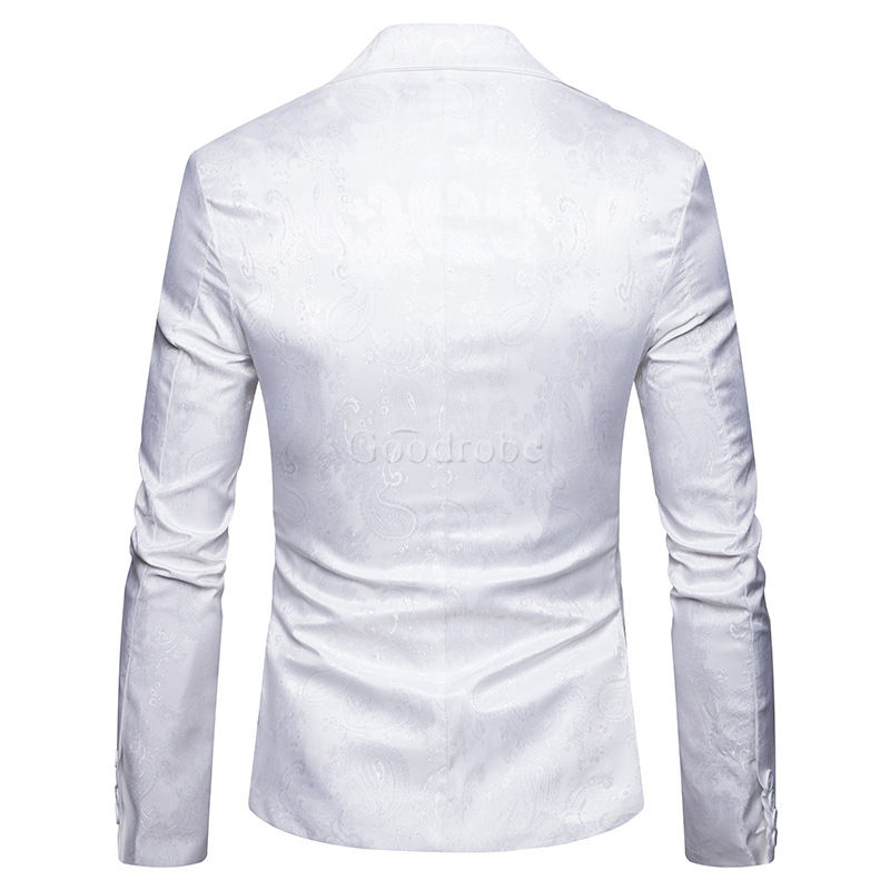 Printemps mode imprimer fleur slim convient blazers veste manteau