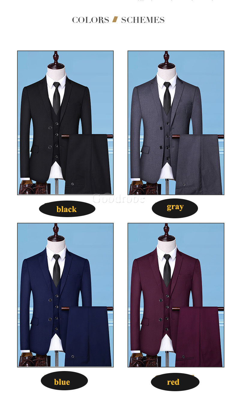 Unie masculino travail hommes costumes blazers