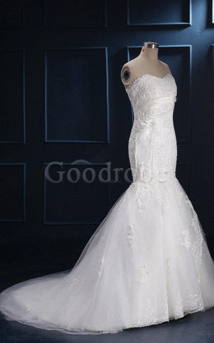 Robe de mariée decoration en fleur en satin jusqu'au mollet en tulle en tissu pailleté