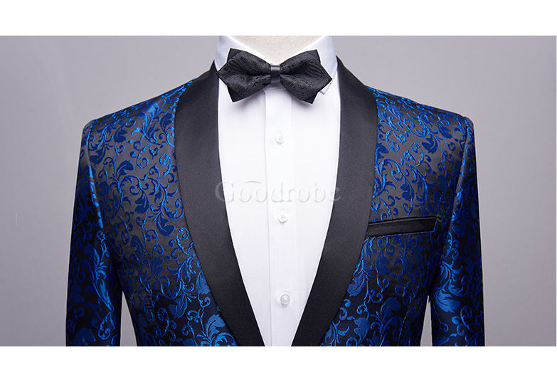 2 pièces costumes de mariage pour hommes noir veste costume ensemble