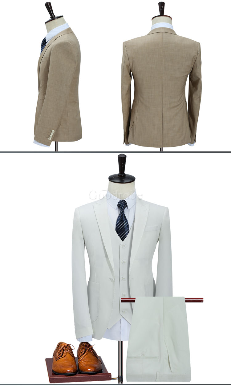 Costume homme travail affaires costumes pour hommes mariage solide