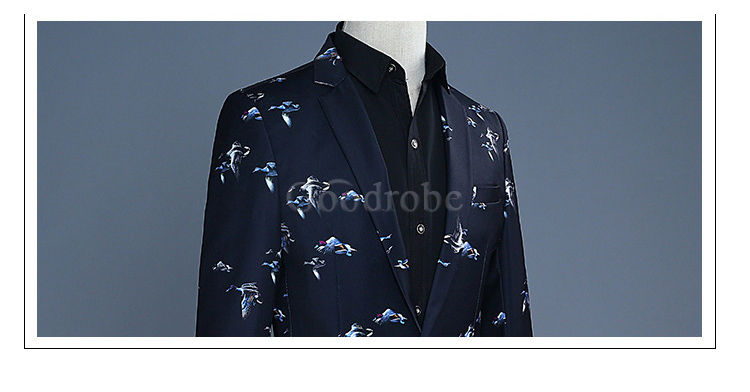 Imprimer costume décontracté costume homme mariage blazer