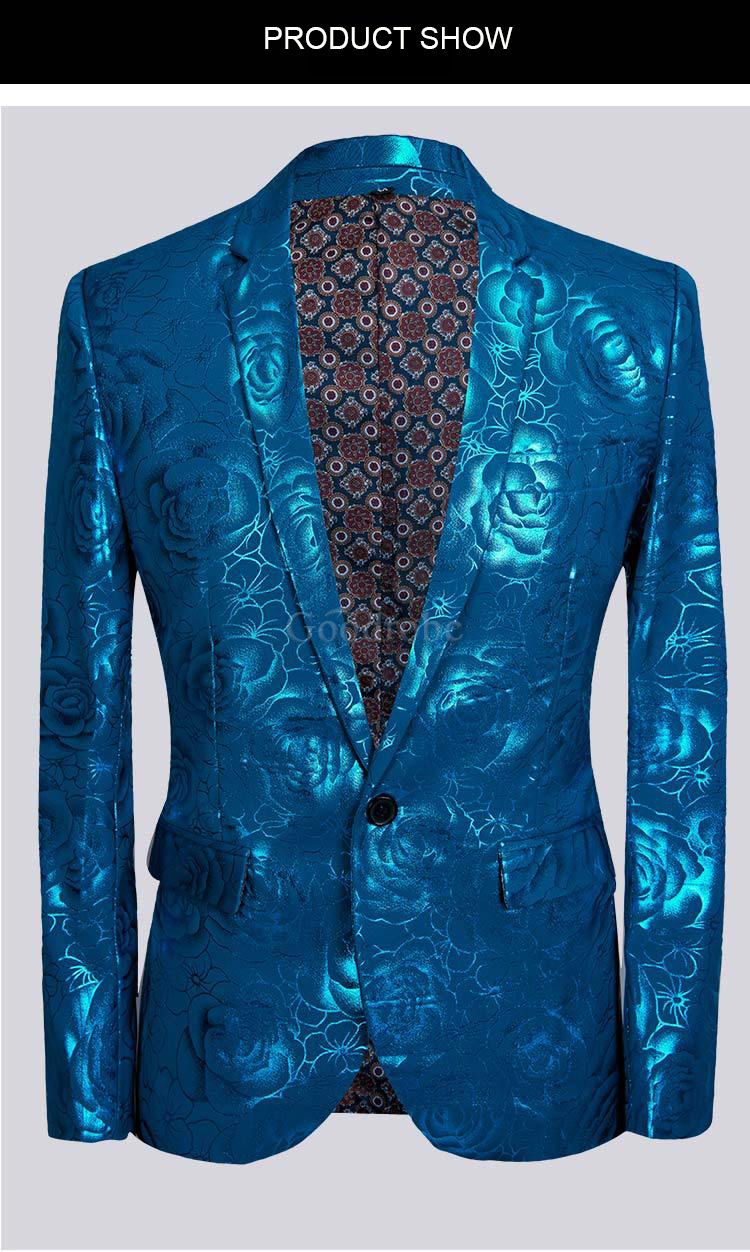 Bleu robe costumes blazers pantalon terno hombre