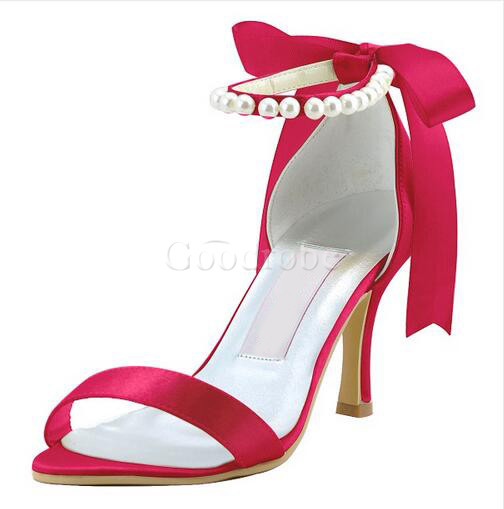Chaussures de mariage luxueux taille réelle du talon 3.54 pouce (9cm) talons hauts eté - photo 5