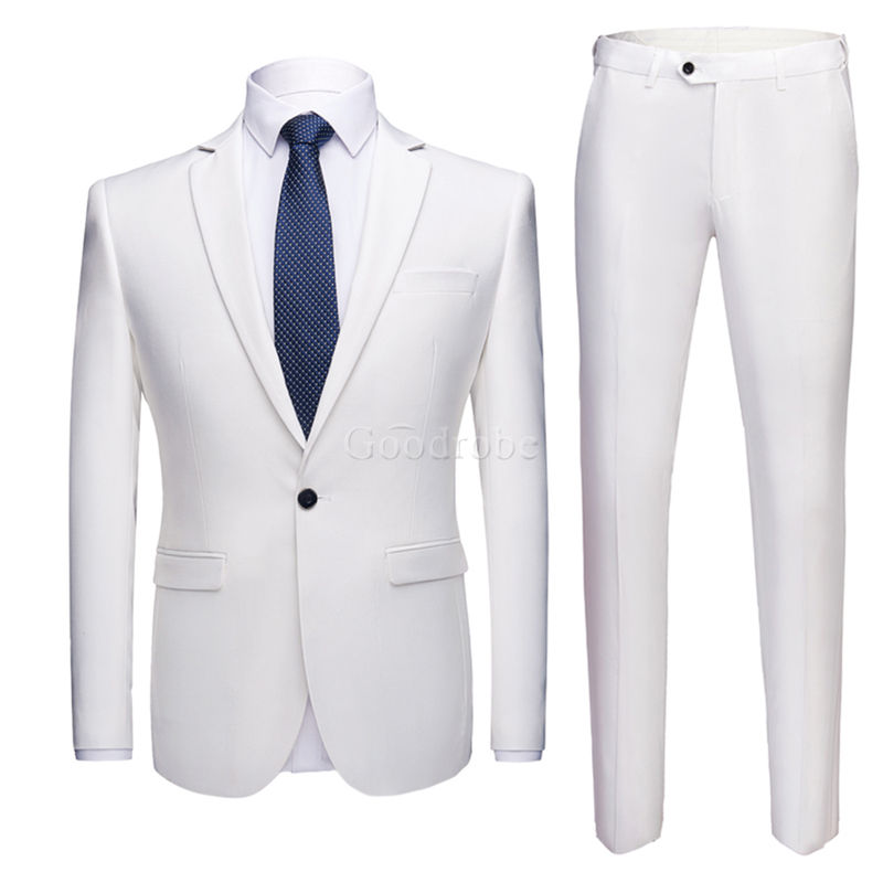 Formel costume ensemble blazer pantalon terno hommes costume slim fit