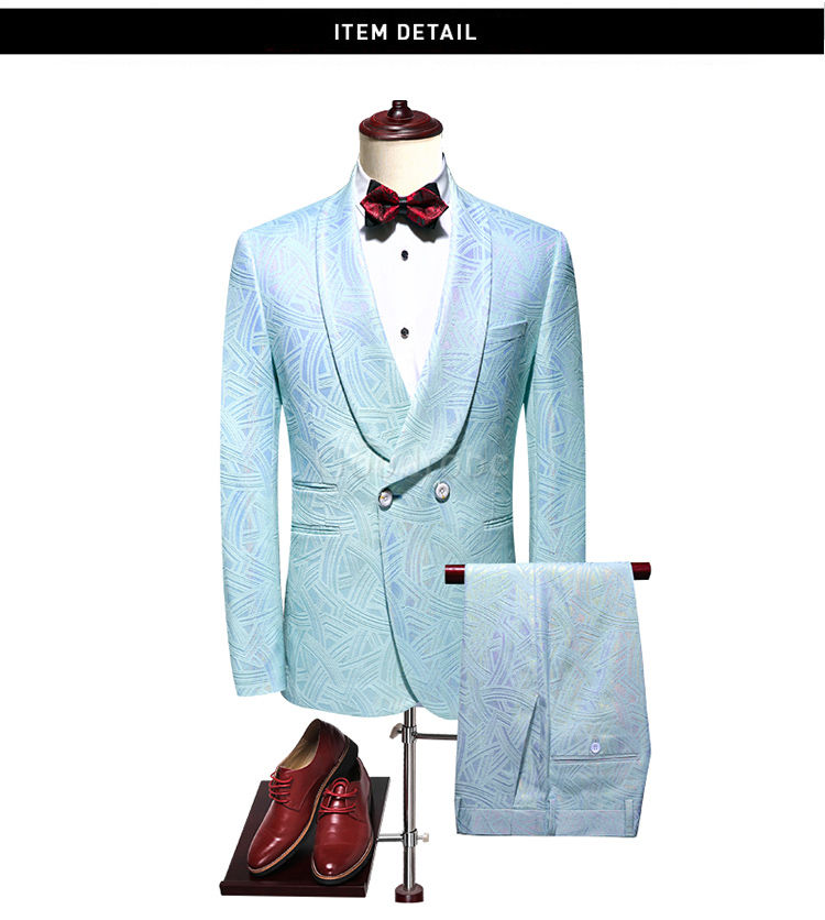 Costume ensemble party costume pour mariage hommes mariage costumes double boutonnage