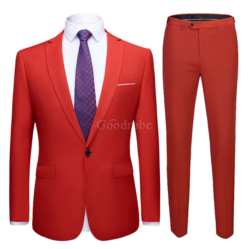 Formel costume ensemble blazer pantalon terno hommes costume slim fit