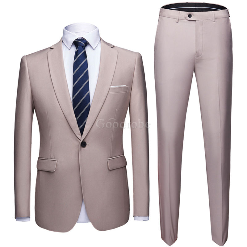 Formel costume ensemble blazer pantalon terno hommes costume slim fit