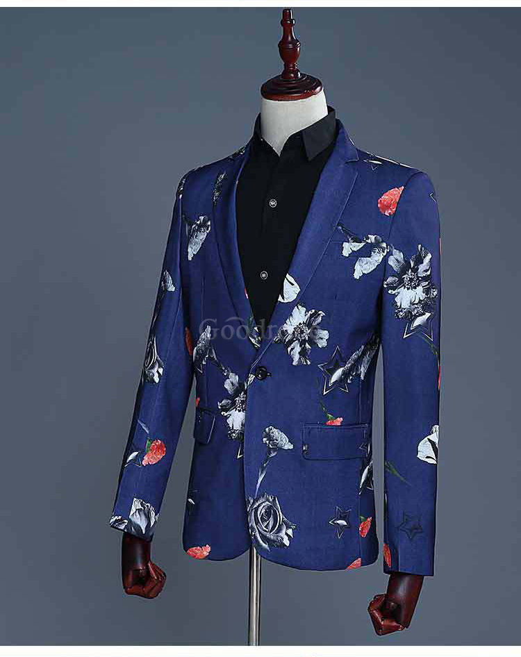 Mariage costume homme noir hommes hommes floral