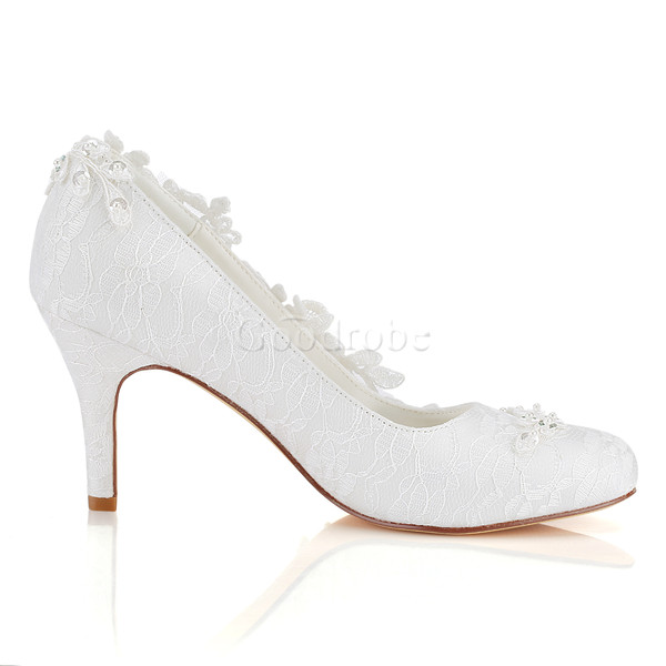 Chaussures de mariage talons hauts printemps charmante taille réelle du talon 3.15 pouce (8cm) - photo 4