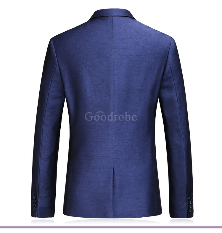 Hommes costumes mâle costumes blazer noir solide