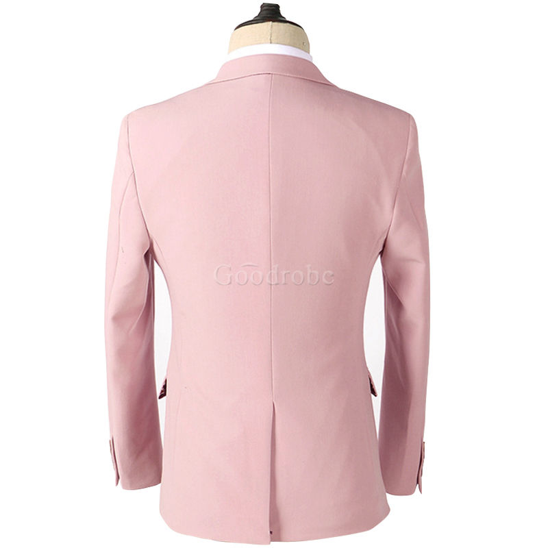 Rose hommes sur mesure costumes de mariage blazer