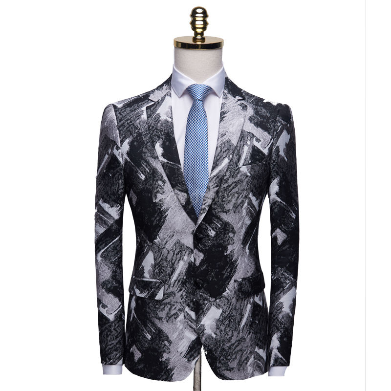 Luxe hommes slim blazer mariage affaires décontracté