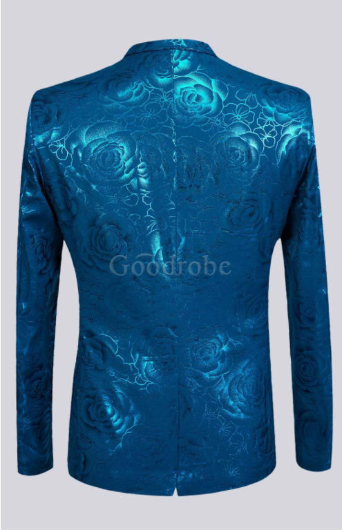 Costume hommes costumes bleu tuxedos mariage mâle