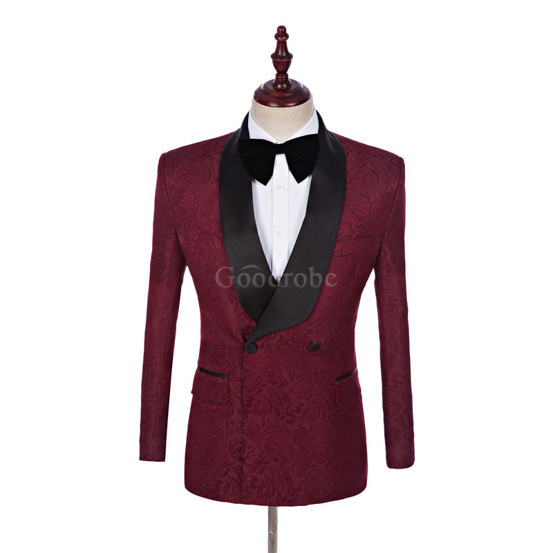 Rouge terno tuxedos costumes de mariage hommes costume nouveauté haute qualité