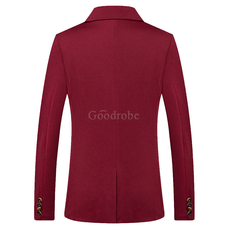 Et automne veste blazer slim fit hommes costume