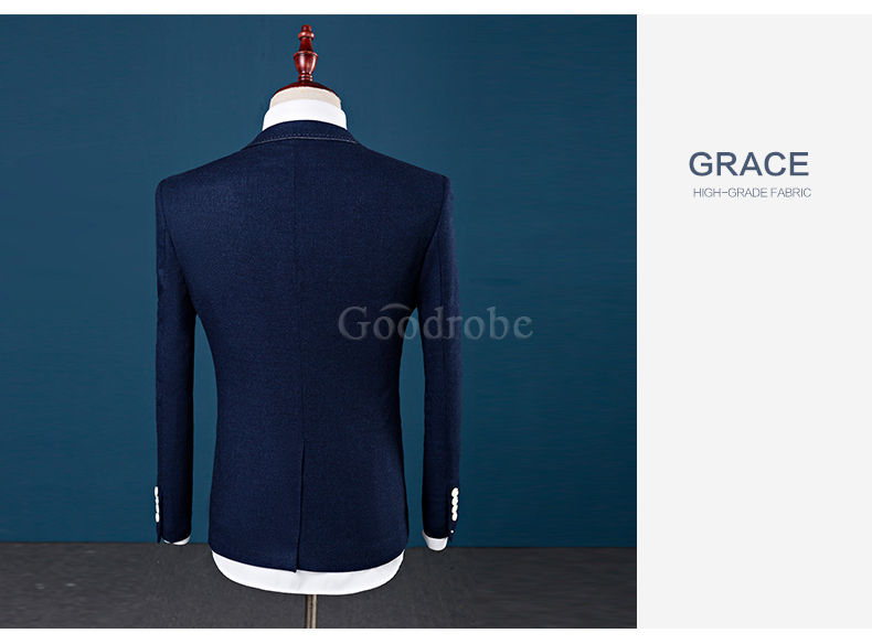 Slim fit costumes costume homme blazer marié robe de mariée ensemble