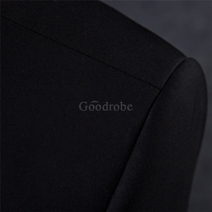 Nouveaux hommes gilet + pantalon 3 pièces costume d'affaires veste