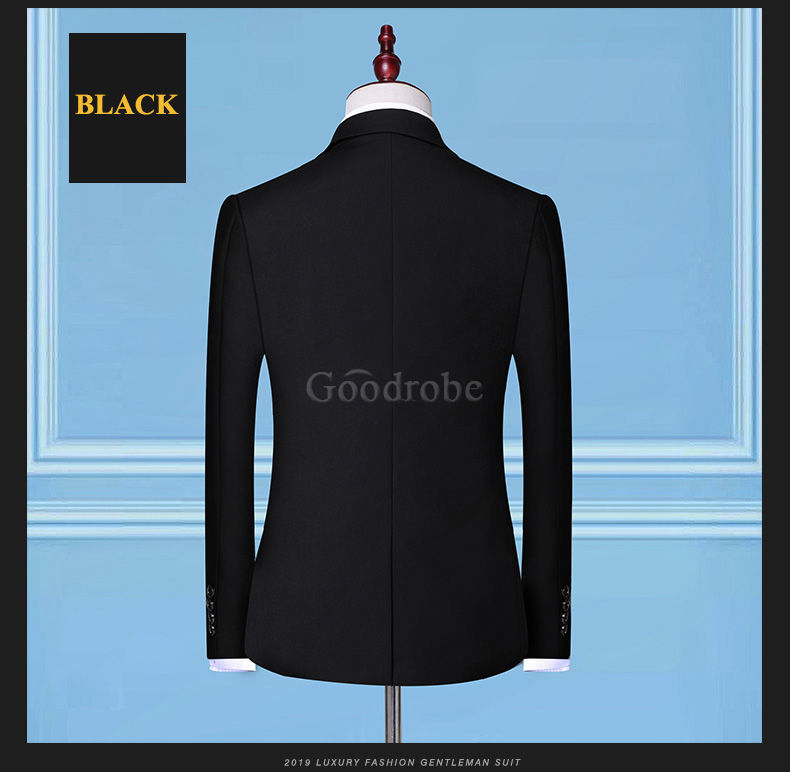 Unie masculino travail hommes costumes blazers