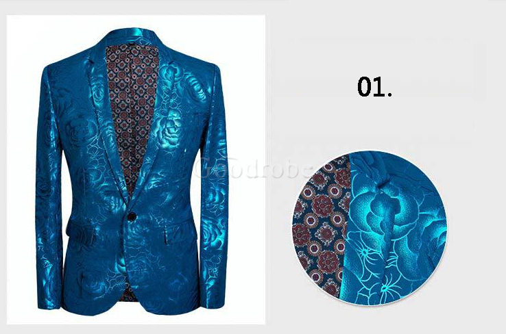 Costume hommes costumes bleu tuxedos mariage mâle