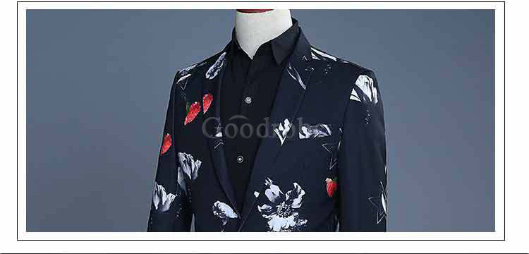 Mariage costume homme noir hommes hommes floral