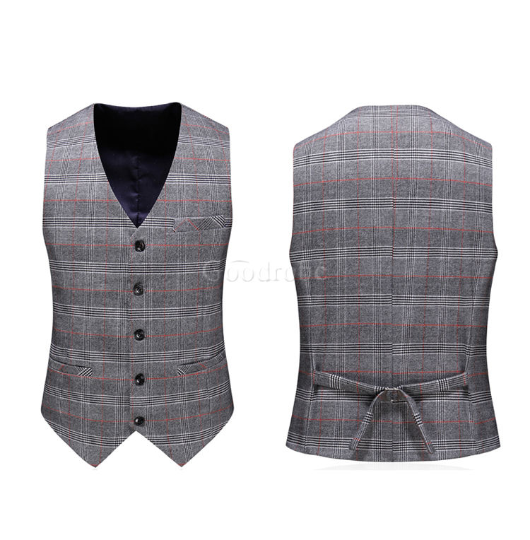 Blazers pantalon automne élégant gris plaid costume